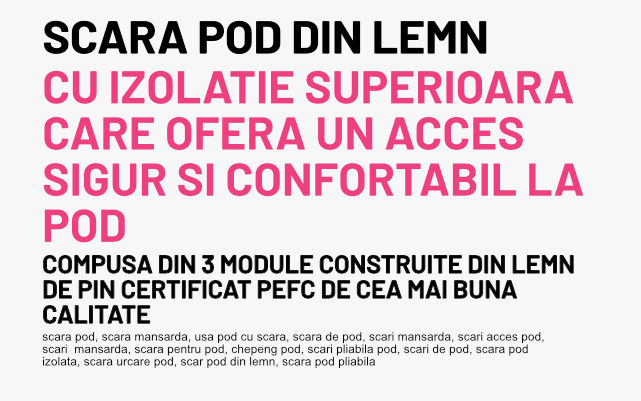 Scara pod din lemn Depostep Termo Plus TPE cu izolatie superioara